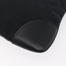 GUCCI GG Canvas Jackie Shoulder Bag Black Silver 001 4057 Auth 180233-13