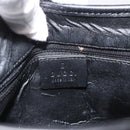 GUCCI GG Canvas Jackie Shoulder Bag Black Silver 001 4057 Auth 180233-15