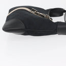 GUCCI GG Canvas Jackie Shoulder Bag Black Silver 001 4057 Auth 180233-4