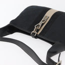 GUCCI GG Canvas Jackie Shoulder Bag Black Silver 001 4057 Auth 180233-6