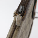 GUCCI GG Supreme Web Sherry Line Bag PVC Beige Gold 904 02 047 Auth 180234-19