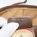 GUCCI GG Supreme Web Sherry Line Bag PVC Beige Gold 904 02 047 Auth 180234-12