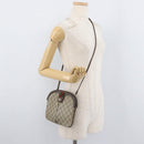 GUCCI GG Supreme Web Sherry Line Bag PVC Beige Gold 904 02 047 Auth 180234-24