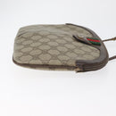 GUCCI GG Supreme Web Sherry Line Bag PVC Beige Gold 904 02 047 Auth 180234-3