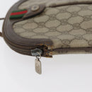 GUCCI GG Supreme Web Sherry Line Bag PVC Beige Gold 904 02 047 Auth 180234-6