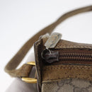 GUCCI GG Supreme Web Sherry Line Bag PVC Beige Gold 89 02 018 Auth 180235-10