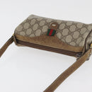 GUCCI GG Supreme Web Sherry Line Bag PVC Beige Gold 89 02 018 Auth 180235-6