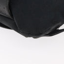 GUCCI GG Canvas Waist bag Black Silver 145351 Auth 180238-16