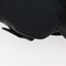 GUCCI GG Canvas Waist bag Black Silver 145351 Auth 180238-17