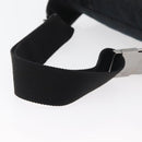 GUCCI GG Canvas Waist bag Black Silver 145351 Auth 180238-7