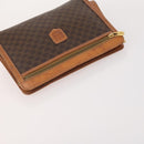 CELINE Macadam Canvas Clutch Bag PVC Leather 3 Set Brown Auth 180239-11