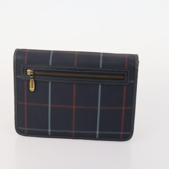 Burberrys Burberry Nova Check Bag Canvas 4 Set Brown Beige Navy Auth 180243
