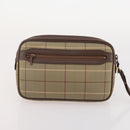 Burberrys Burberry Nova Check Bag Canvas 4 Set Brown Beige Navy Auth 180243-21