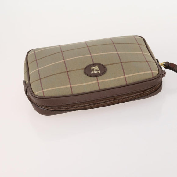 Burberrys Burberry Nova Check Bag Canvas 4 Set Brown Beige Navy Auth 180243