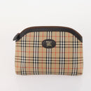Burberrys Burberry Nova Check Bag Canvas 4 Set Brown Beige Navy Auth 180243-8
