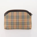Burberrys Burberry Nova Check Bag Canvas 4 Set Brown Beige Navy Auth 180243-9