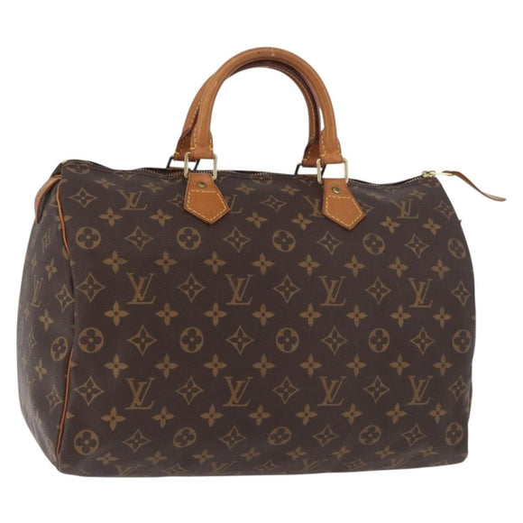 LOUIS VUITTON Monogram Speedy 35 Hand Bag M41524 LV Auth 180271