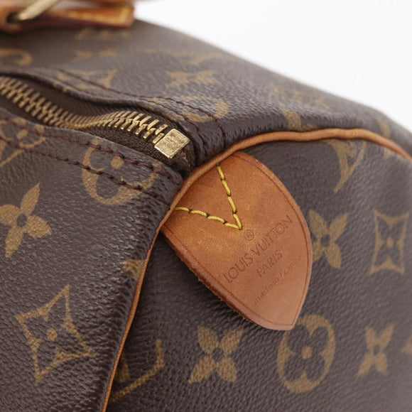 LOUIS VUITTON Monogram Speedy 35 Hand Bag M41524 LV Auth 180271