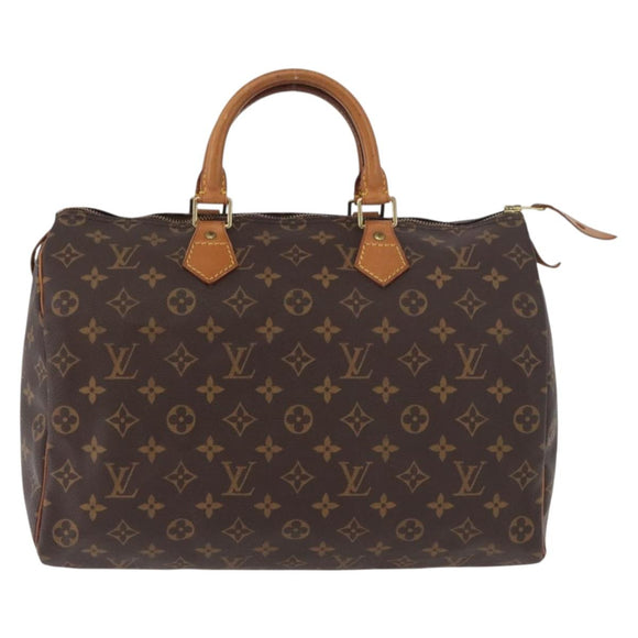 LOUIS VUITTON Monogram Speedy 35 Hand Bag M41524 LV Auth 180271