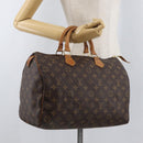 LOUIS VUITTON Monogram Speedy 35 Hand Bag M41524 LV Auth 180271-23