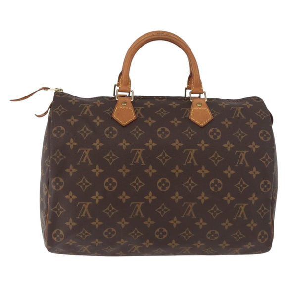 LOUIS VUITTON Monogram Speedy 35 Hand Bag M41524 LV Auth 180271