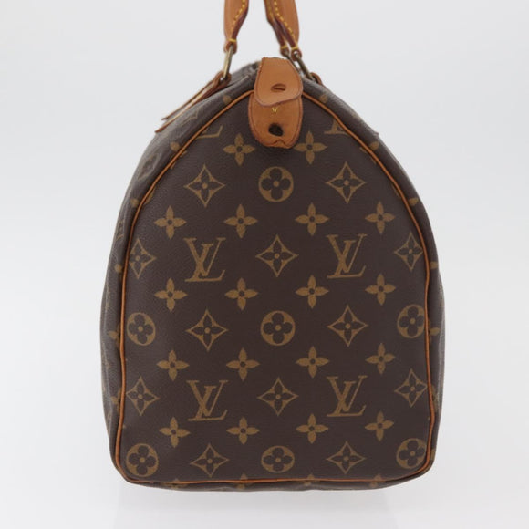 LOUIS VUITTON Monogram Speedy 35 Hand Bag M41524 LV Auth 180271