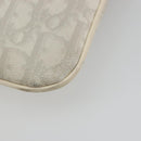 Christian Dior Trotter Canvas Romantic Bag PVC White Silver Auth 180282A-12