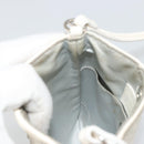 Christian Dior Trotter Canvas Romantic Bag PVC White Silver Auth 180282A-18