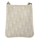 Christian Dior Trotter Canvas Romantic Bag PVC White Silver Auth 180282A-3