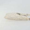 Christian Dior Trotter Canvas Romantic Bag PVC White Silver Auth 180282A-4