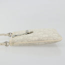 Christian Dior Trotter Canvas Romantic Bag PVC White Silver Auth 180282A-5