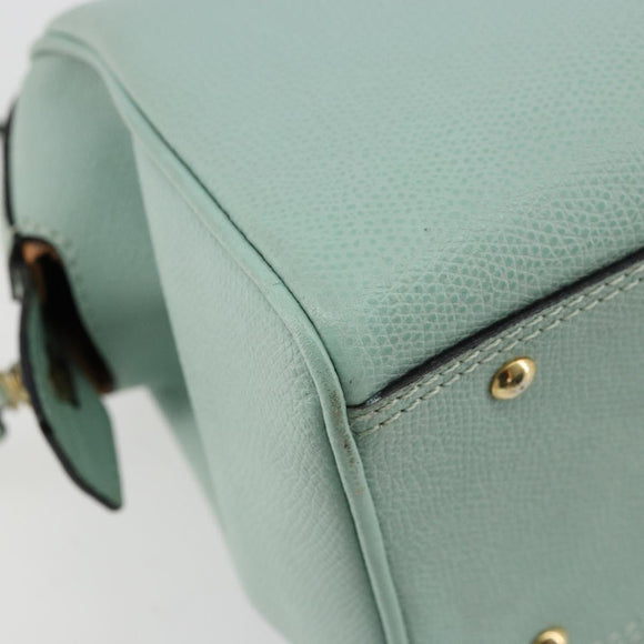 CELINE Handtas Leer 2way Lichtblauw Goud Auth 180287A