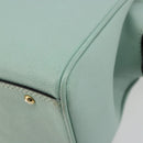 CELINE Handtas Leer 2way Lichtblauw Goud Auth 180287A-17