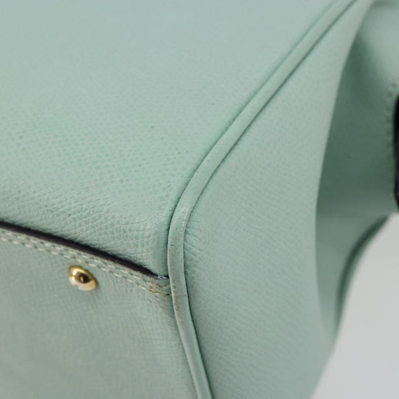 CELINE Handtas Leer 2way Lichtblauw Goud Auth 180287A