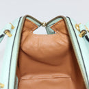 CELINE Handtas Leer 2way Lichtblauw Goud Auth 180287A-21