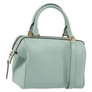CELINE Handtas Leer 2way Lichtblauw Goud Auth 180287A-1