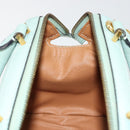 CELINE Handtas Leer 2way Lichtblauw Goud Auth 180287A-22