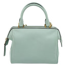 CELINE Handtas Leer 2way Lichtblauw Goud Auth 180287A-13
