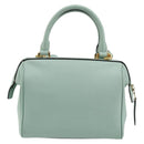CELINE Handtas Leer 2way Lichtblauw Goud Auth 180287A-2
