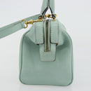 CELINE Handtas Leer 2way Lichtblauw Goud Auth 180287A-3