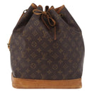 LOUIS VUITTON Monogram Noe Schultertasche M42224 LV Auth 180293-13
