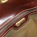 FENDI Zucca Canvas Handtas Zwart Bruin Auth 180302A-10