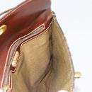 FENDI Zucca Canvas Handtas Zwart Bruin Auth 180302A-18
