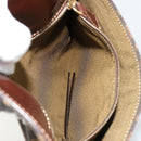 FENDI Zucca Canvas Handtas Zwart Bruin Auth 180302A-21