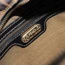 FENDI Zucca Canvas Hand Bag 2way Black Brown Auth 180303-17
