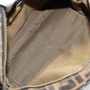 FENDI Zucca Canvas Hand Bag 2way Black Brown Auth 180303-18