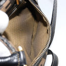 FENDI Zucca Canvas Hand Bag 2way Black Brown Auth 180303-23