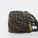 FENDI Zucca Canvas Hand Bag 2way Black Brown Auth 180303-4