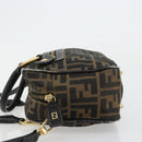 FENDI Zucca Canvas Hand Bag 2way Black Brown Auth 180303-5