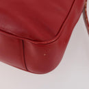 GUCCI Bamboo Shoulder Bag Leather 2way Red Gold 001 1638 Auth 180304-12